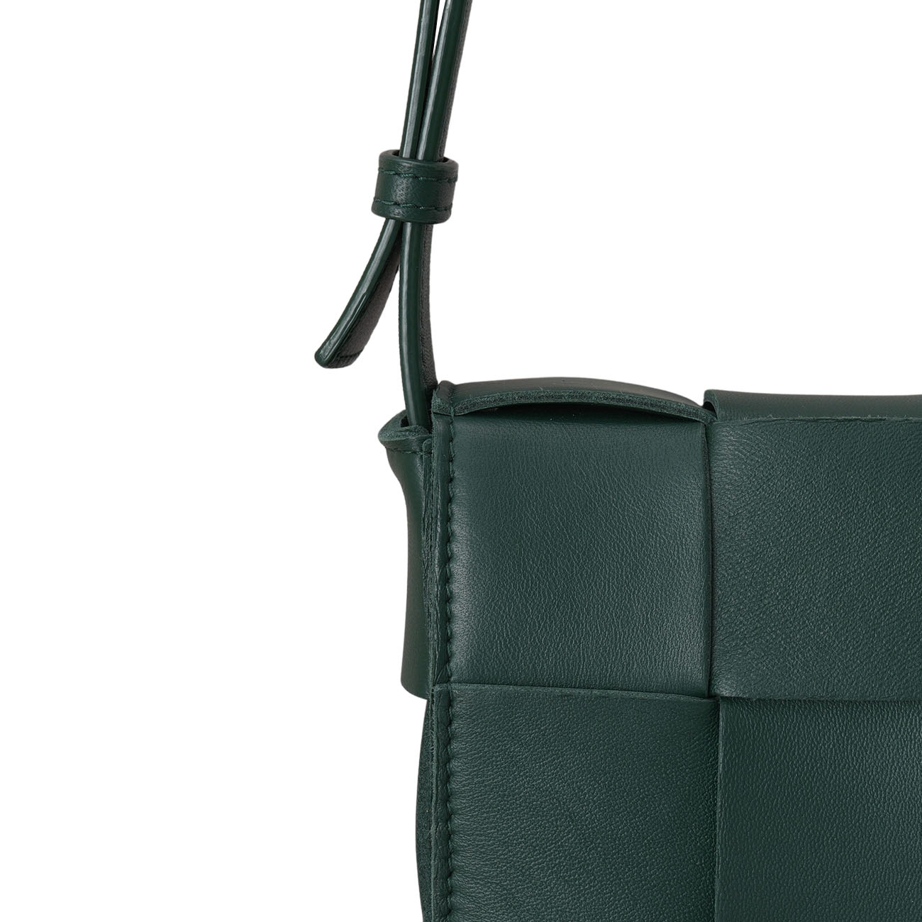BOTTEGA VENETA(USED)보테가베네타 그린 카세트 미디움 백